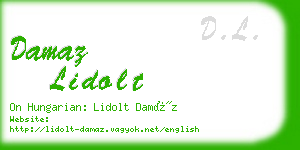 damaz lidolt business card